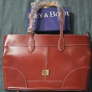Dooney & Bourke Brown Leather Tote Bag